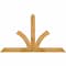 Ekena Millwork Richland Rough Sawn Timber Gable Bracket, Western Red Cedar, 60"W x 35"H x 2"D x 4"F, 14/12 Pitch GBW060X35X0204RIC00RWR - alternate 1